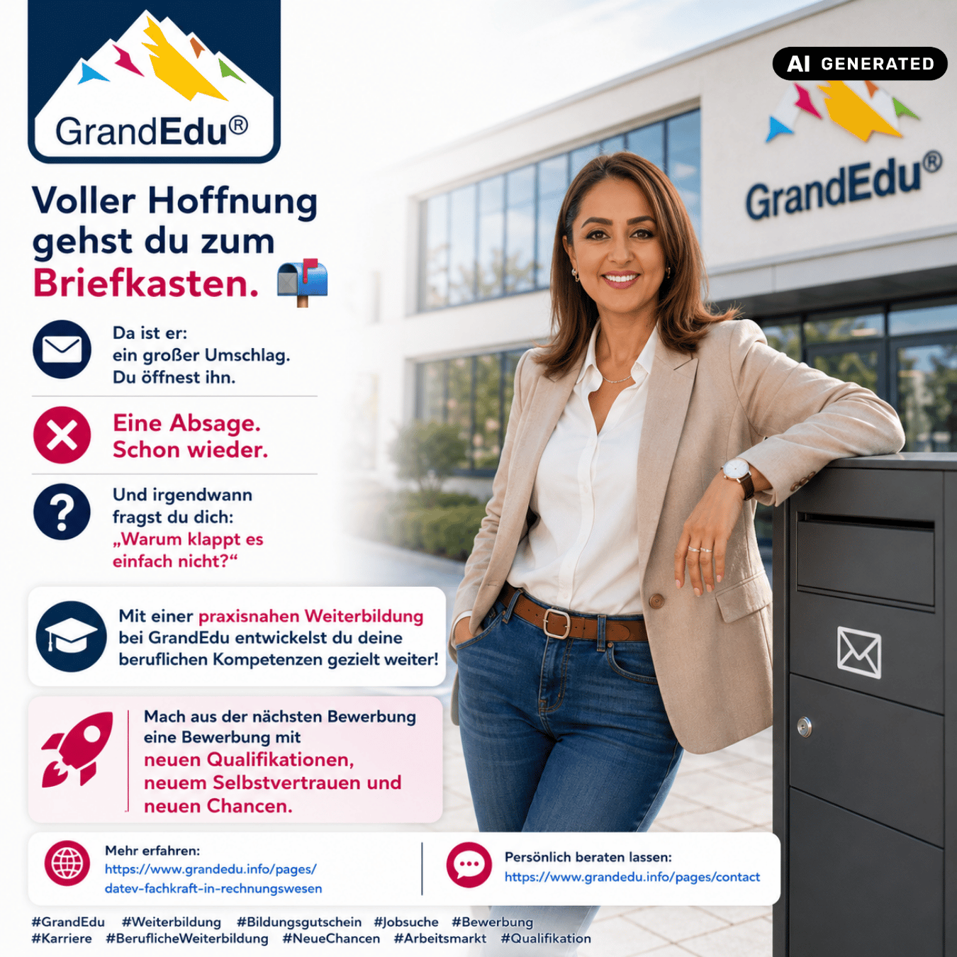 📬 Eine Absage. Schon wieder. AI Generated