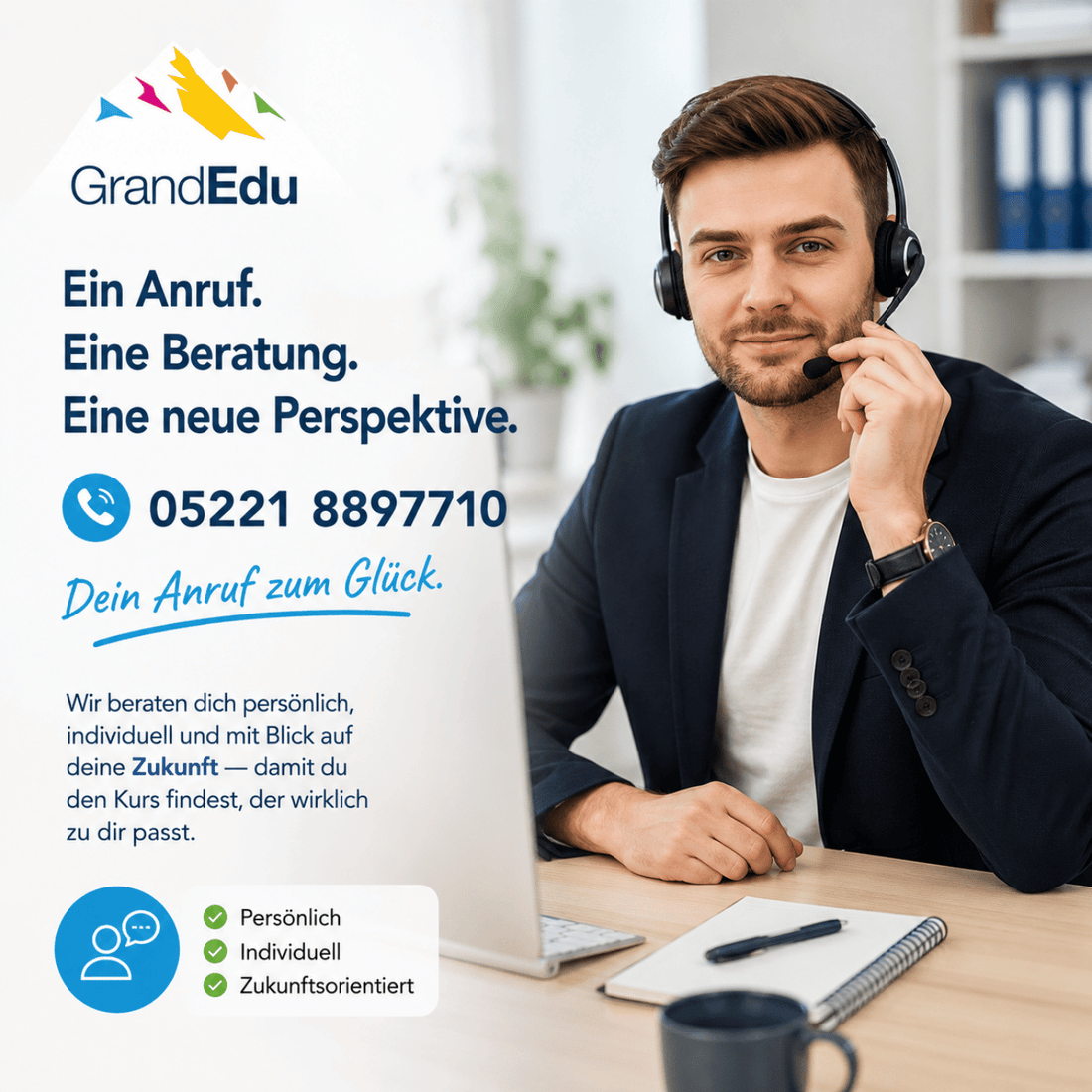 📞 Ein Anruf. Eine Beratung. Eine neue Perspektive