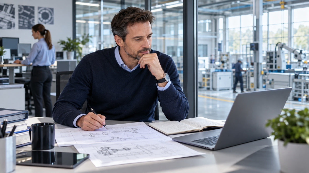 Technischer Betriebswirt plant im Industrieumfeld seinen möglichen MBA-Studienweg