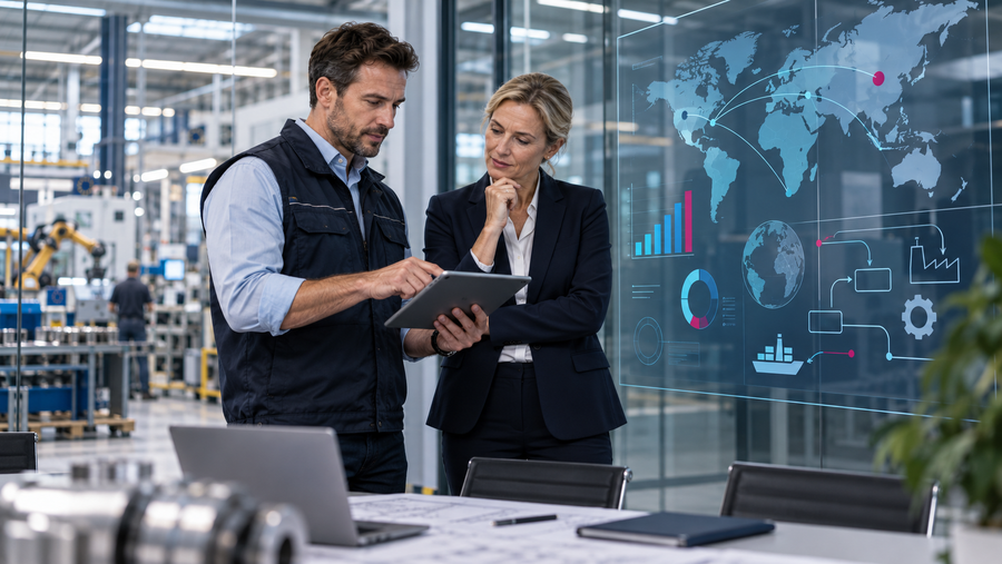 Produktionsleiter und Strategieberaterin übertragen Fertigungserfahrung auf internationale Unternehmensstrategie