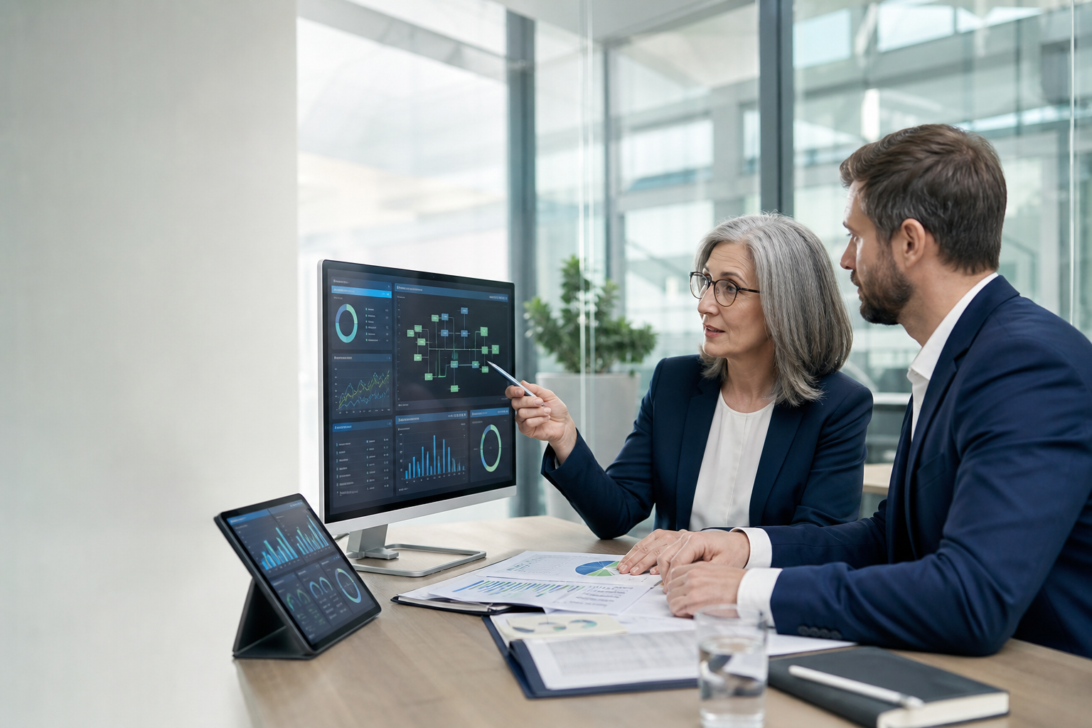 KI-Governance- und Finance-Management in einem modernen Unternehmensumfeld